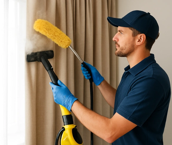 Trusted residential curtain cleaning technician Matty Curtain Cleaning kings-beach QLD