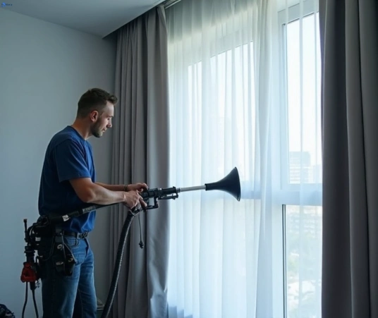 Professional residential curtain cleaning process equipment Matty Curtain Cleaning kings-beach