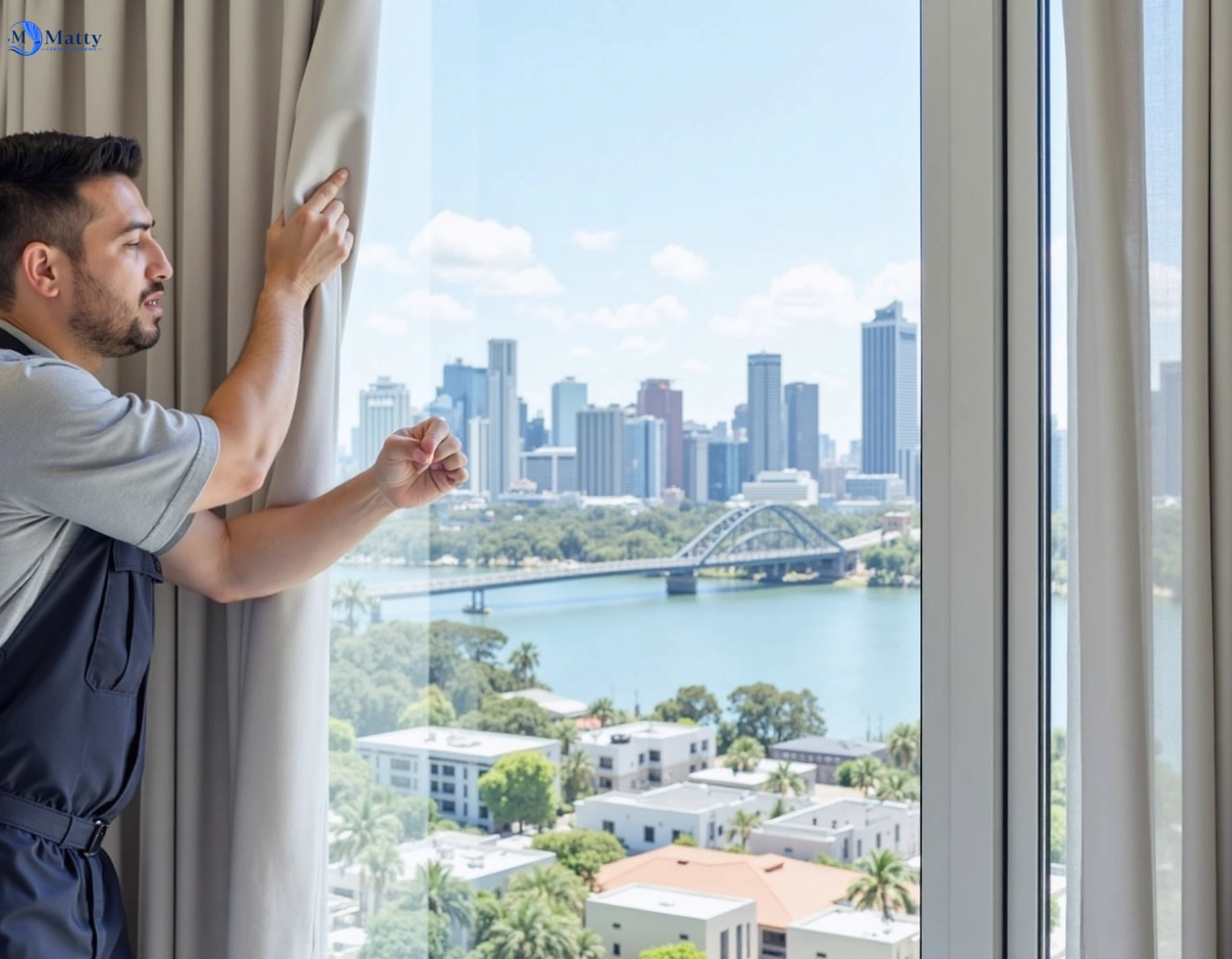 Professional curtain steam cleaning service kings-beach QLD by Matty Curtain Cleaning
